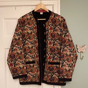 Orvis vintage quilted bomber jacket blazer